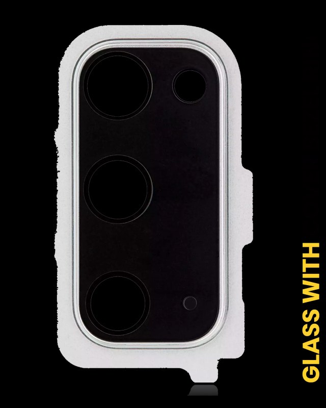 Lente fotocamera posteriore con Cover Cornice Ring per Samsung Galaxy S20 / S20 5G (Bianco nuvola)