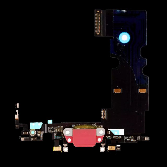 Flat connettore di ricarica per iPhone 8 (Premium) (Rosso)