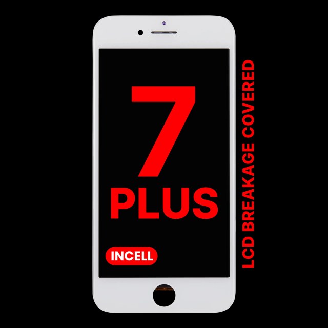 Display LCD completo con Steel Plate per iPhone 7 Plus (Bianco)