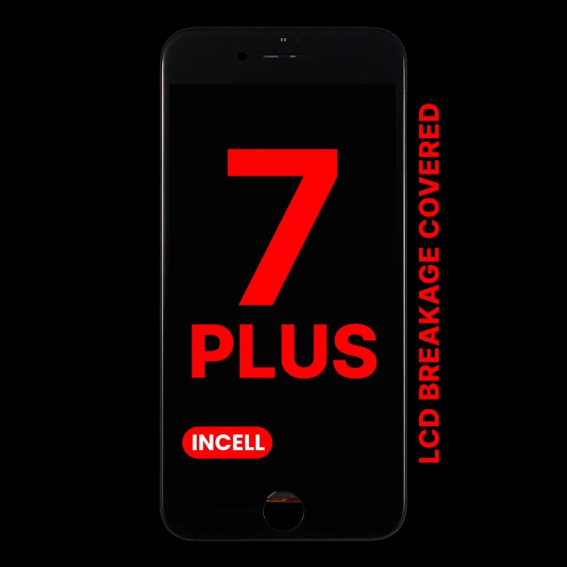 Display LCD completo con Steel Plate per iPhone 7 Plus (Nero)