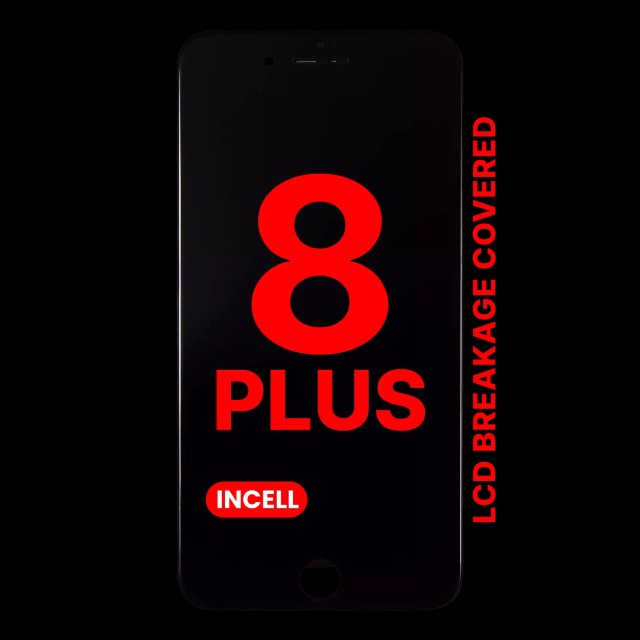 Display LCD completo con Steel Plate per iPhone 8 Plus (Nero)