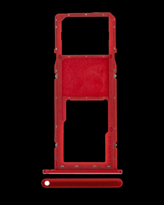 Carrellino SIM singola per Samsung Galaxy A01 (A015 / 2020) (Rosso)