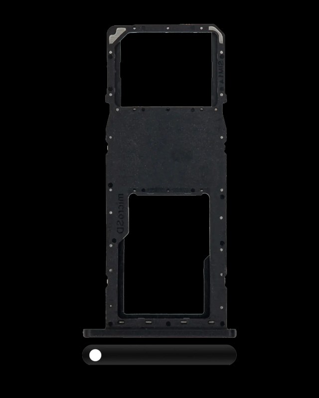 Carrellino SIM singola per Samsung Galaxy A11 (A115 / 2020) (Nero)