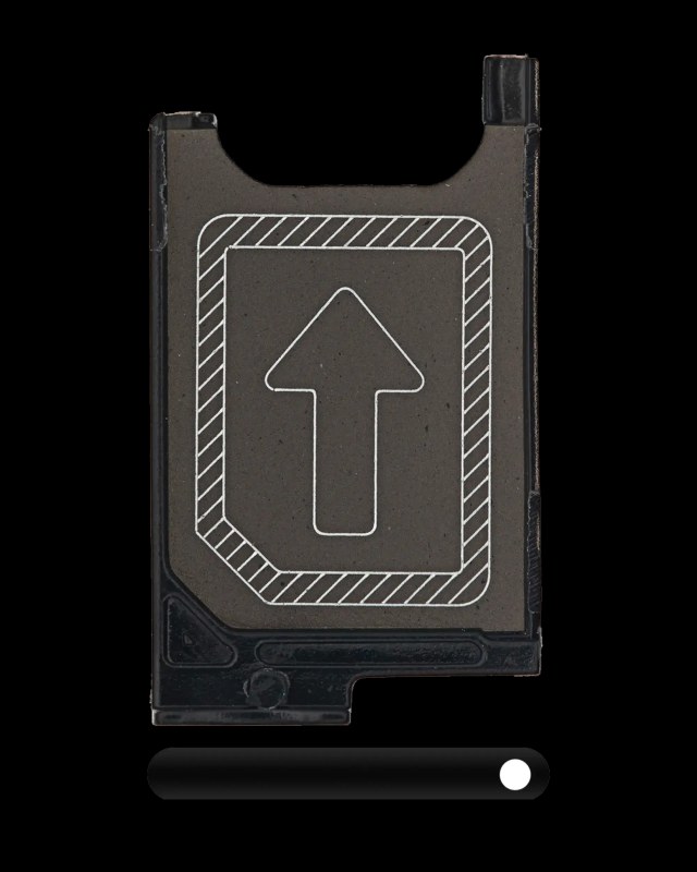 Carrellino SIM per Sony Xperia Z3 (D6603 / D6616 / D6633 / D6643 / D6653) (Nero)