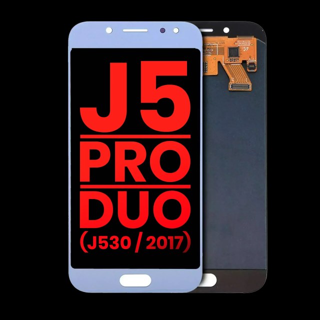 Display OLED completo senza Frame per Samsung Galaxy J5 / Pro / Duo (J530 / 2017) (Blu / Argento)