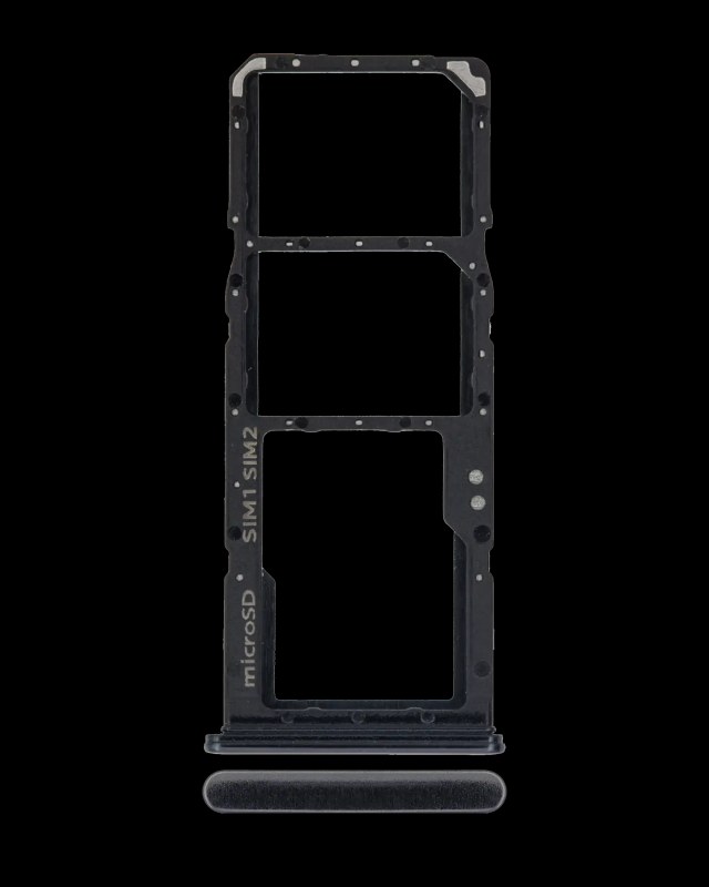 Carrellino doppia SIM per Samsung Galaxy A70 (A705 / 2019) (Nero)