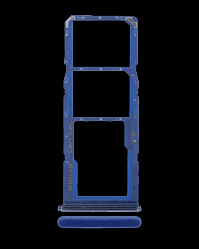 Carrellino doppia SIM per Samsung Galaxy A70 (A705 / 2019) (Blu)