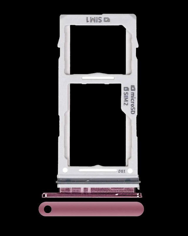 Carrellino doppia SIM per Samsung Galaxy S10 / S10 Plus / S10E (Flamingo Rosa)