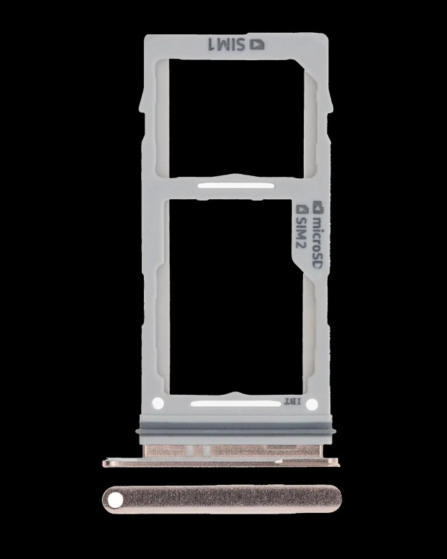 Carrellino doppia SIM per Samsung Galaxy S10 / S10 Plus / S10E (Prism Bianco)