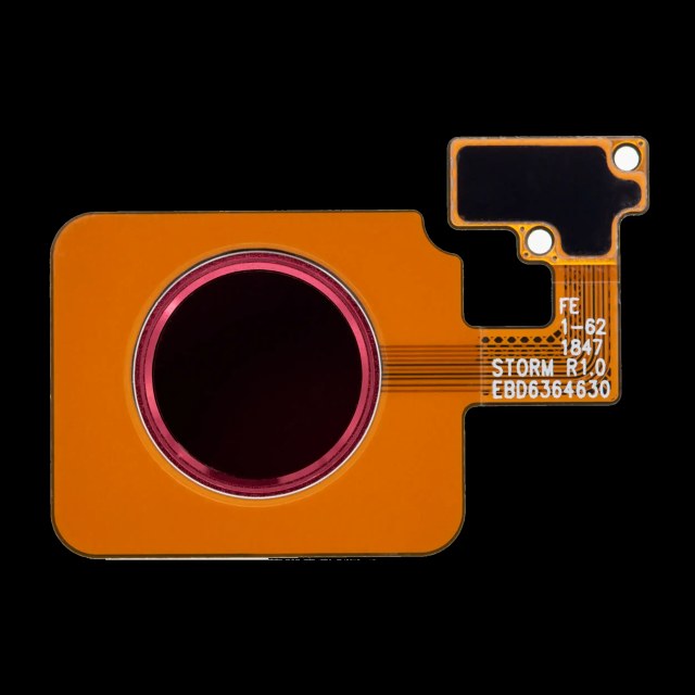 Tasto Home Fingerprint Sensore con flat per LG G8 ThinQ / LG V50 ThinQ (Rosso)