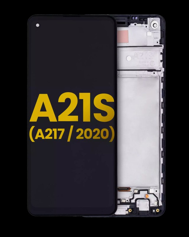 Display LCD completo con Frame per Samsung Galaxy A21s (A217 / 2020) (Refurbished) (tutti i colori)