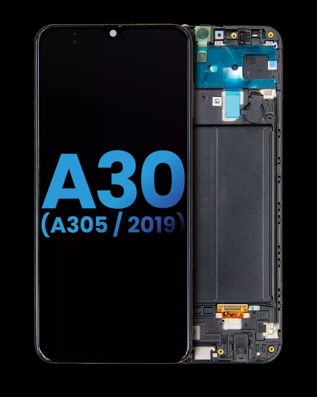 Display LCD completo con Frame per Samsung Galaxy A30 (A305 / 2019) (tutti i colori)