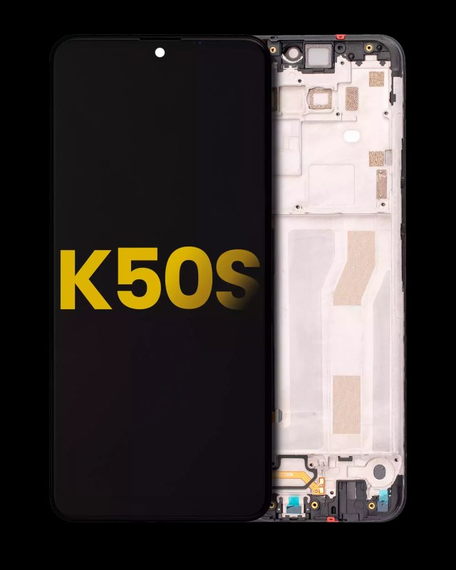 Display LCD completo con Frame per LG K50s (Refurbished) (Nero)