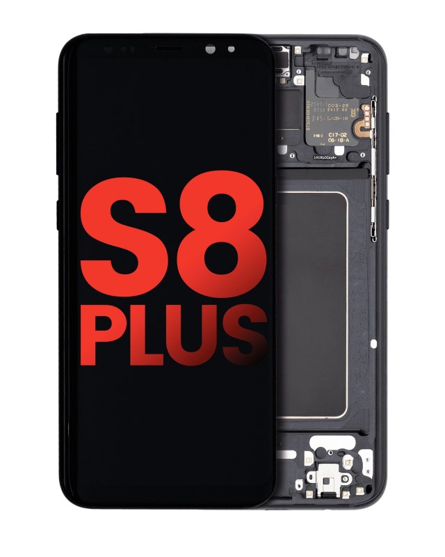 Display OLED completo con Frame per Samsung Galaxy S8 Plus (Mezzanotte Nero)