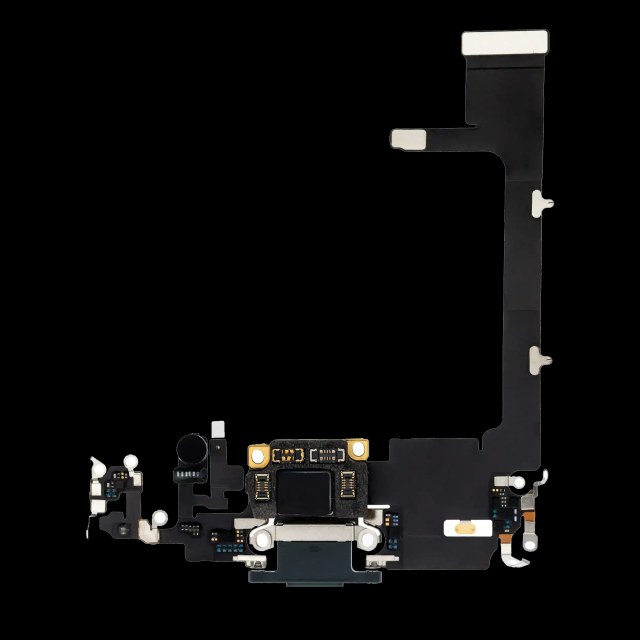 Flat connettore di ricarica con scheda per iPhone 11 Pro (Premium) (Mezzanotte Verde)