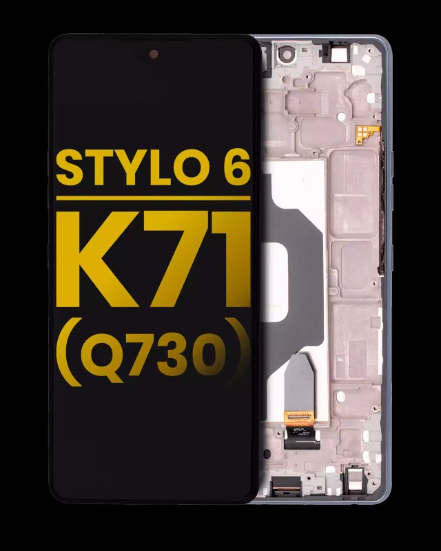 Display LCD completo con Frame per LG Stylo 6 / K71 (Refurbished) (Nero)