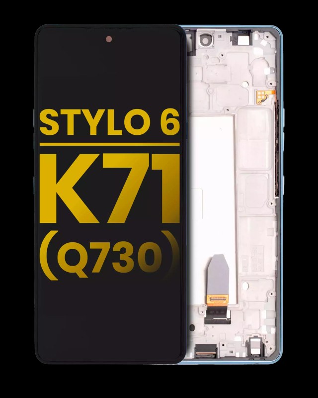 Display LCD completo con Frame per LG Stylo 6 / K71 (Refurbished) (Blu)