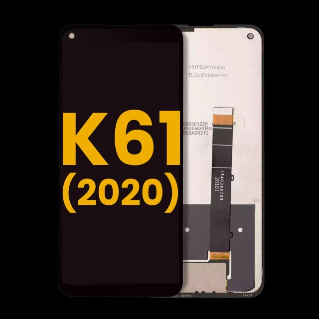 Display LCD completo senza Frame per LG K61 (2020) (Refurbished) (Nero)
