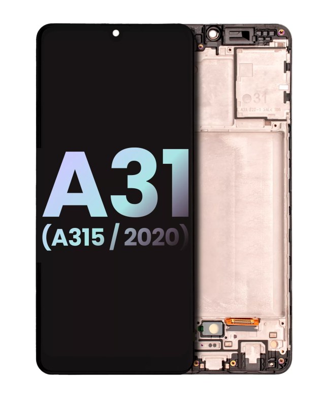 Display OLED completo con Frame per Samsung Galaxy A31 (A315 / 2020) (Service Pack) (tutti i colori)