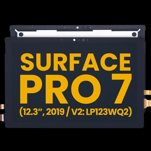 Display LCD completo con Touch screen per Microsoft Surface Pro 7 (Extension Cavo Included) (1866 / Version 2: LP123WQ2) (Refurbished)
