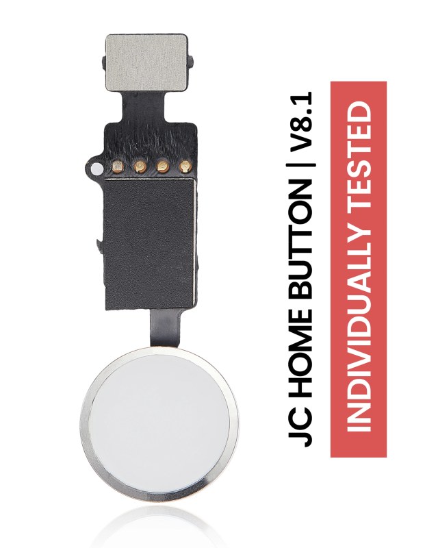 Tasto Home Solution per iPhone 7 / 7 Plus / 8 / 8 Plus / SE (2020) / SE (2022) (Argento) (Version 8.1 / JCID / Individually Tested per Functionality)