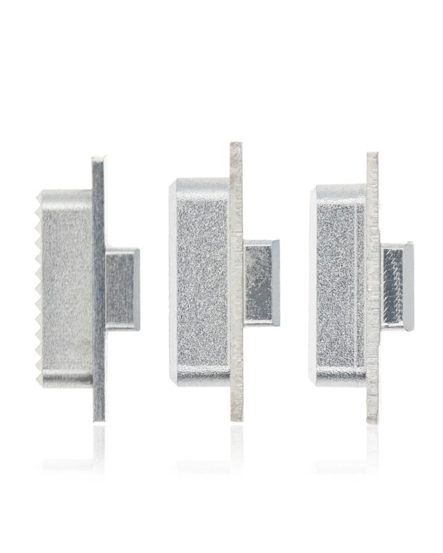 Hard Buttons (Accensione / Volume) con Holding staffa per Motorola Moto Z Play Droid (XT1635 / 2016) (Bianco)