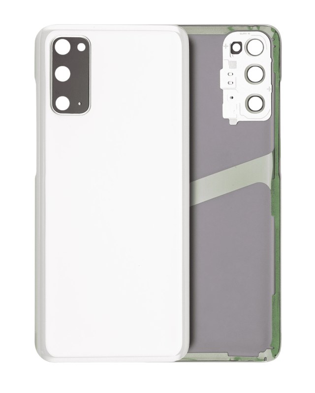 vetro cover posteriore con Vetro fotocamera per Samsung Galaxy S20 5G (No Logo) (Bianco nuvola)