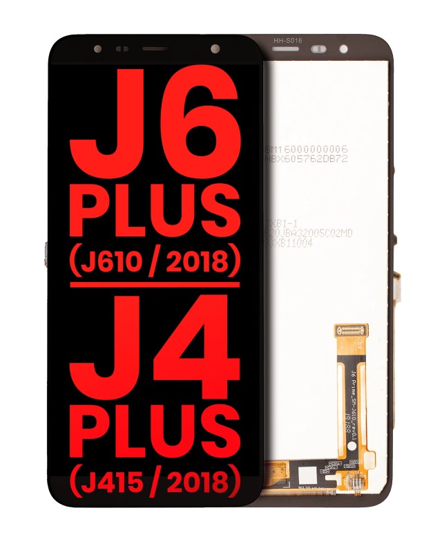 Display LCD completo senza Frame per Samsung Galaxy J6 Plus (J610 / 2018) / J4 Plus (J415 / 2018) (Nero)