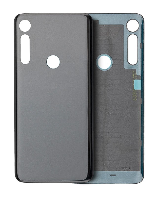 vetro cover posteriore per Motorola Moto G8 Play (XT2015 / 2019) (Nero Onyx)