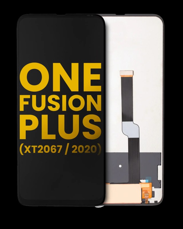 Display LCD completo senza Frame per Motorola One Fusion Plus (XT2067 / 2020) (Refurbished) (Nero)