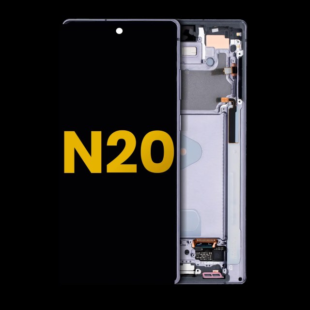Display OLED completo con Frame per Samsung Galaxy Note 20 5G (Refurbished) (Mystic Grigio)