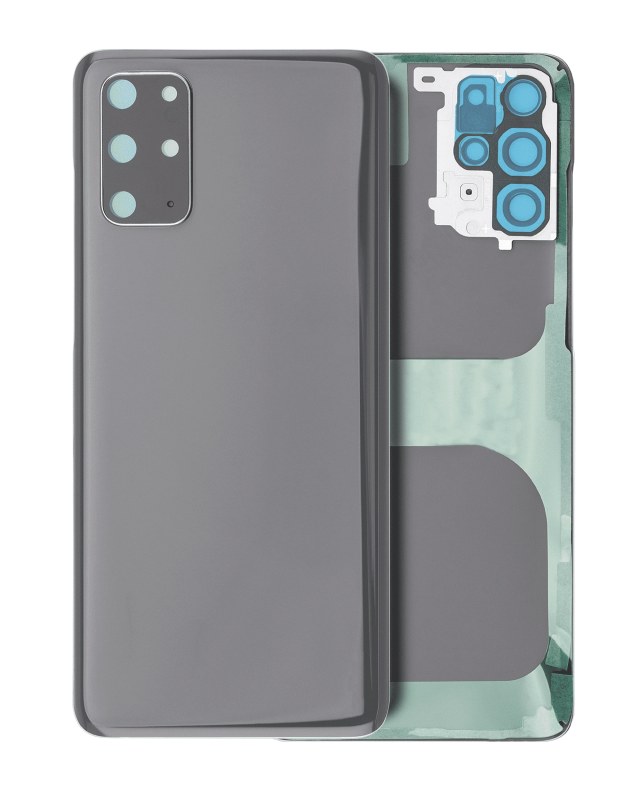 vetro cover posteriore con Vetro fotocamera per Samsung Galaxy S20 Plus 5G (No Logo) (Grigio cosmico)
