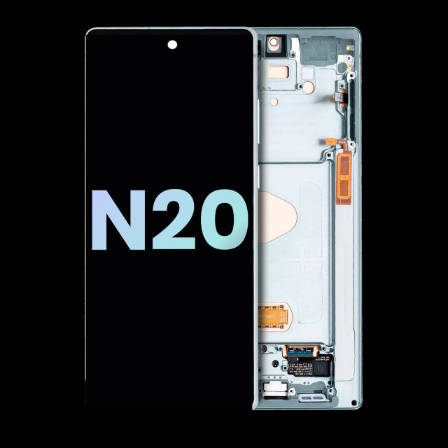 Display OLED completo con Frame per Samsung Galaxy Note 20 5G (Service Pack) (Mystic Verde)
