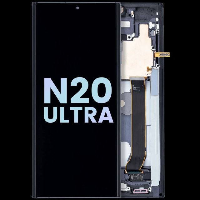 Display OLED completo con Frame per Samsung Galaxy Note 20 Ultra 5G (Service Pack) (Mystic Nero)