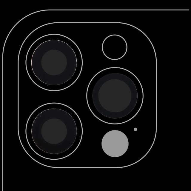 Lente fotocamera posteriore (solo vetro) con adesivo per iPhone 12 Pro (3 set pezzi) (Premium) (Real Sapphire)