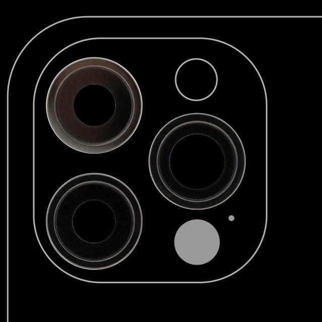 Lente fotocamera posteriore con staffa e Cornice per iPhone 12 Pro (3 set pezzi) (Real Sapphire / Premium) (Grafite)