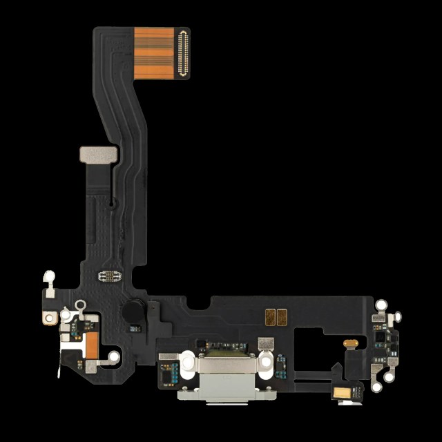 Flat connettore di ricarica per iPhone 12 Pro (Premium) (Argento)