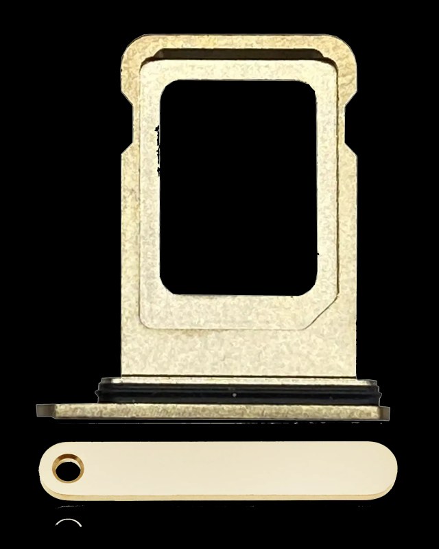 Carrellino SIM singola per iPhone 12 Pro / 12 Pro Max / 13 Pro / 13 Pro Max (Oro)