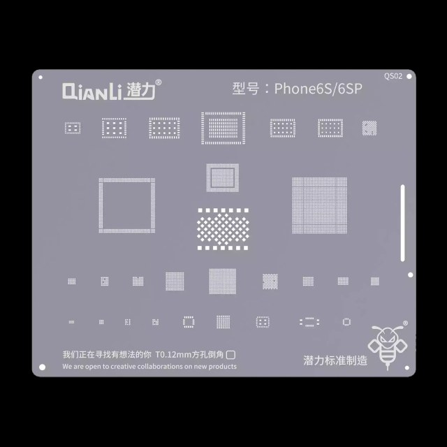 Bumblebee Stencil (QS02) per iPhone 6S / 6S Plus (Qianli)