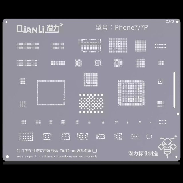 Bumblebee Stencil (QS03) per iPhone 7 / 7 Plus (Qianli)