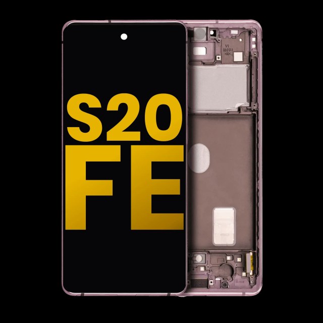 Display OLED completo con Frame per Samsung Galaxy S20 FE 4G / 5G (Refurbished) (Cloud Lavanda)