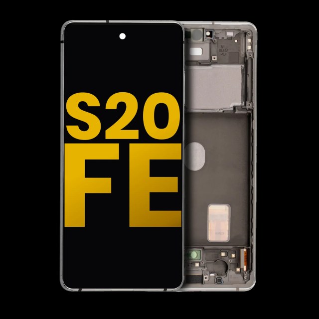 Display OLED completo con Frame per Samsung Galaxy S20 FE 4G / 5G (Refurbished) (Bianco nuvola)