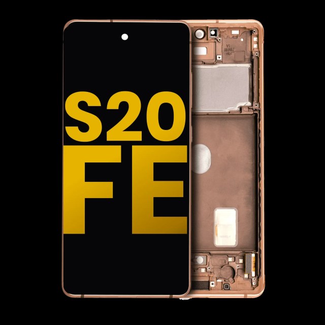 Display OLED completo con Frame per Samsung Galaxy S20 FE 4G / 5G (Refurbished) (Cloud Arancione)