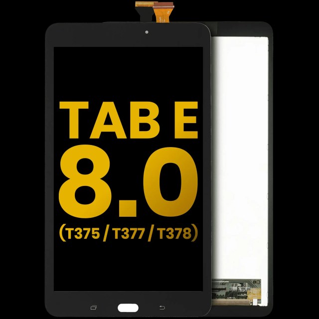 Display LCD completo senza Frame per Samsung Galaxy Tab E 8.0" (T375 / T377 / T378) (2016) (Refurbished) (Nero)