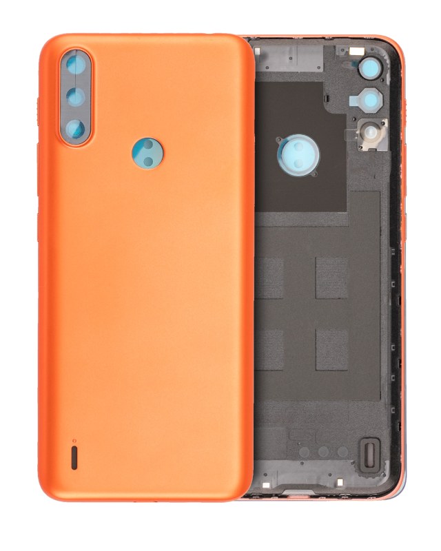 vetro cover posteriore per Motorola Moto E7 Power (XT2097-6 / 2021) (Coral Rosso)