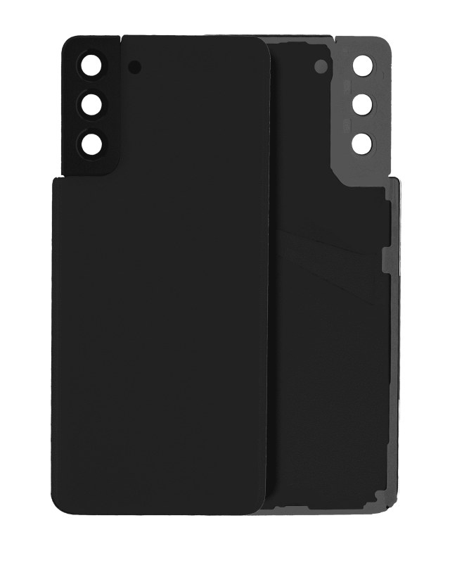 vetro cover posteriore con Vetro fotocamera per Samsung Galaxy S21 Plus (No Logo) (Phantom Nero)