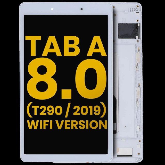 Display LCD completo con Frame per Samsung Galaxy Tab A 8.0" (T290) (2019) (WiFi Version) (Refurbished) (Bianco)