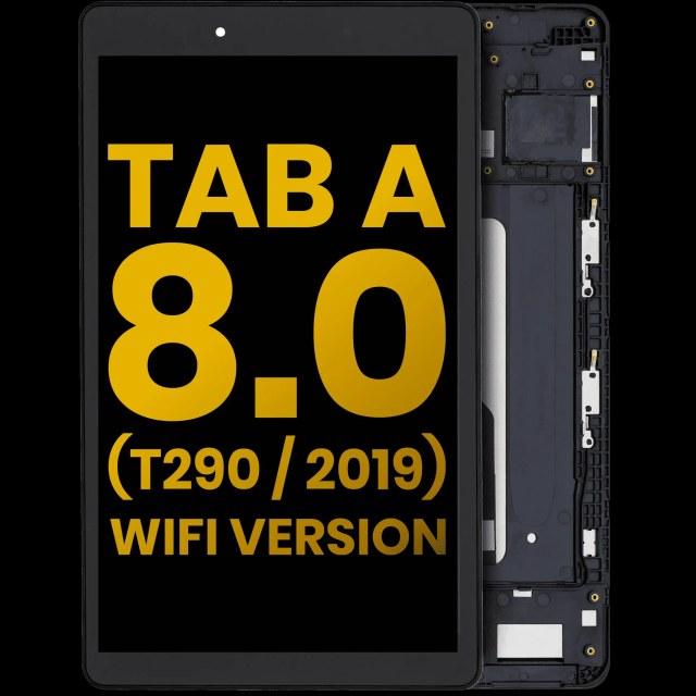 Display LCD completo con Frame per Samsung Galaxy Tab A 8.0" (T290) (2019) (WiFi Version) (Refurbished) (Nero)