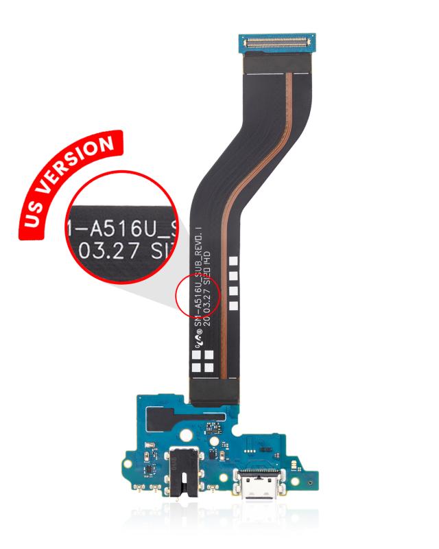 Connettore di ricarica flat con jack cuffie per Samsung Galaxy A51 5G (A516 / 2020) (US Version) (Premium)