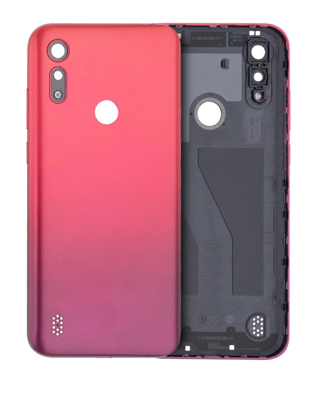 vetro cover posteriore per Motorola Moto E6S (XT2053 / 2020) (Sunrise Rosso)